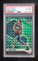 LaMelo Ball 2020-21 Panini Mosaic Mosaic Green #202 RC (PSA 10) at PristineAuction.com