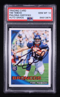 Tim Tebow Signed 2010 Topps #440A RC (PSA | Auto 10) at PristineAuction.com