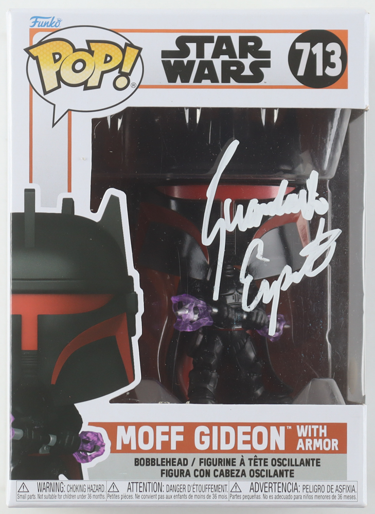 Giancarlo Esposito Signed "Star Wars" #713 Moff Gideon with Armor Bobble-Head Funko Pop! Vinyl Figure (JSA) at PristineAuction.com Giancarlo Esposito Signed "Star Wars" #713 Moff Gideon with Armor Bobble-Head Funko Pop! Vinyl Figure (JSA) at PristineAuction.com