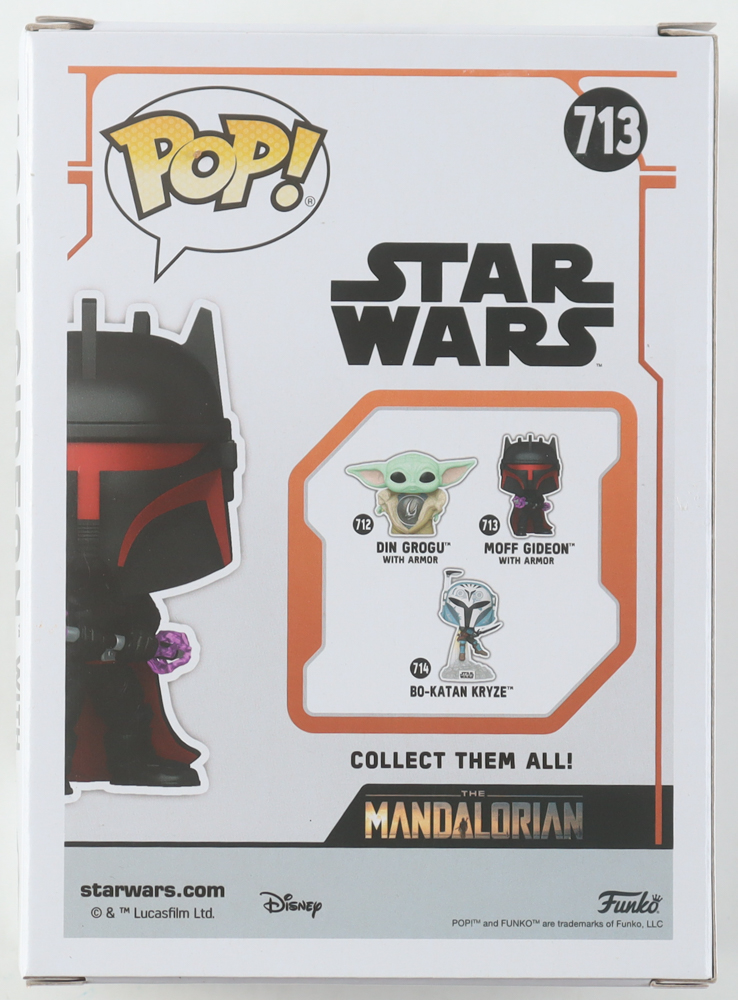 Giancarlo Esposito Signed "Star Wars" #713 Moff Gideon with Armor Bobble-Head Funko Pop! Vinyl Figure (JSA) at PristineAuction.com Giancarlo Esposito Signed "Star Wars" #713 Moff Gideon with Armor Bobble-Head Funko Pop! Vinyl Figure (JSA) at PristineAuction.com