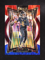 Jayden Daniels 2024 Select Prizm Red and Blue Shock #26 RC at PristineAuction.com