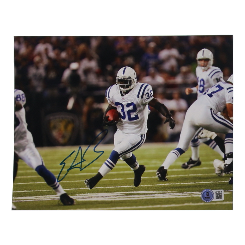 Edgerrin James Signed Colts 8x10 Photo (Beckett) at PristineAuction.com Edgerrin James Signed Colts 8x10 Photo (Beckett) at PristineAuction.com
