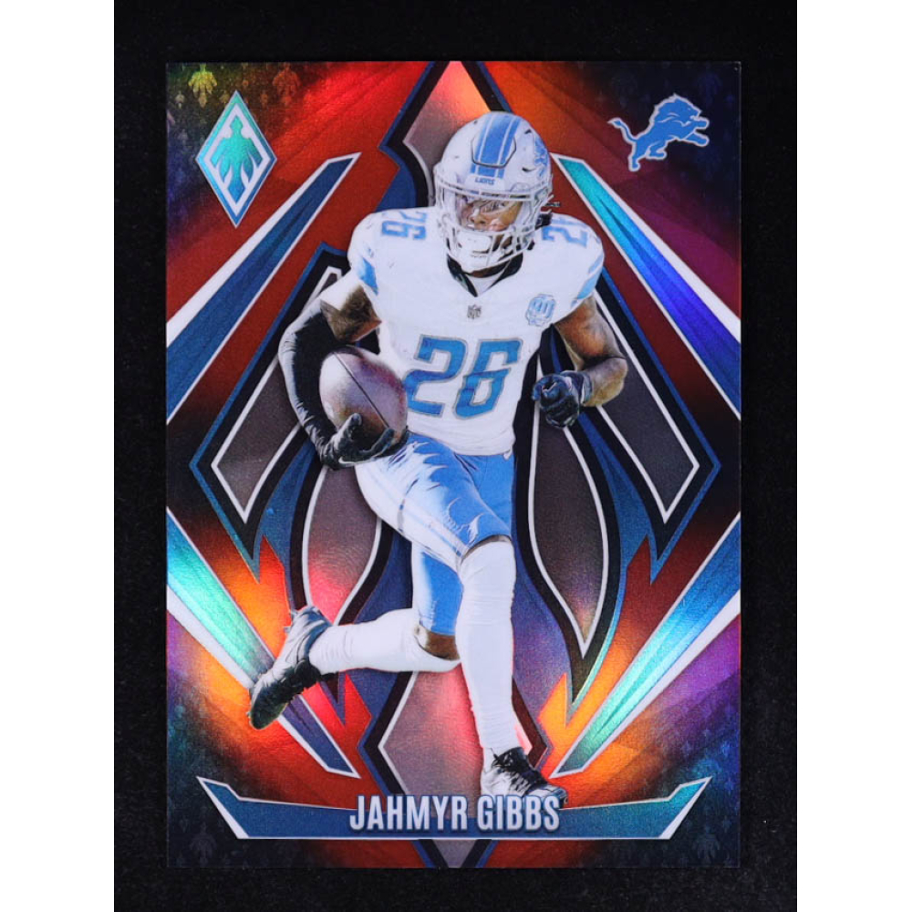 Jahmyr Gibbs 2024 Panini Phoenix Red Fade #69 #038/299 at PristineAuction.com