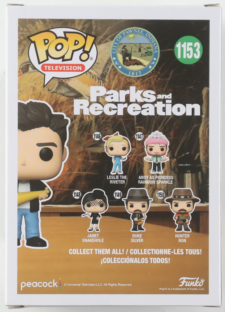 Adam Scott Signed "Parks and Recreation" #1153 Ben Wyatt Funko Pop! Vinyl Figure (ACOA) at PristineAuction.com Adam Scott Signed "Parks and Recreation" #1153 Ben Wyatt Funko Pop! Vinyl Figure (ACOA) at PristineAuction.com