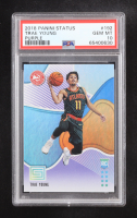 Trae Young 2018-19 Panini Status Purple #192 RC (PSA 10) at PristineAuction.com