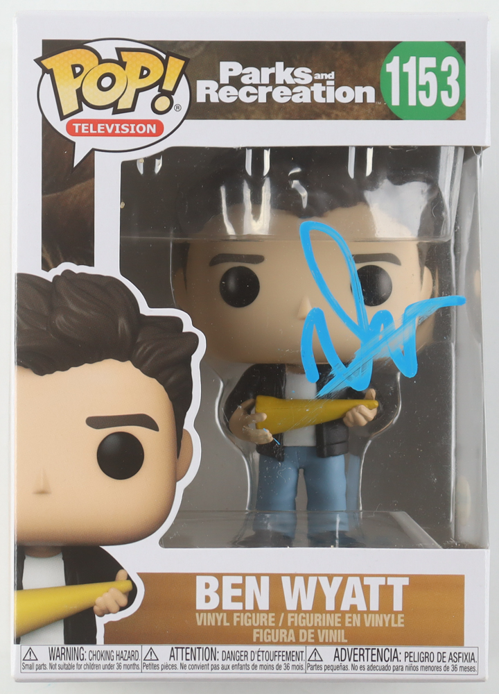 Adam Scott Signed "Parks and Recreation" #1153 Ben Wyatt Funko Pop! Vinyl Figure (ACOA) at PristineAuction.com Adam Scott Signed "Parks and Recreation" #1153 Ben Wyatt Funko Pop! Vinyl Figure (ACOA) at PristineAuction.com
