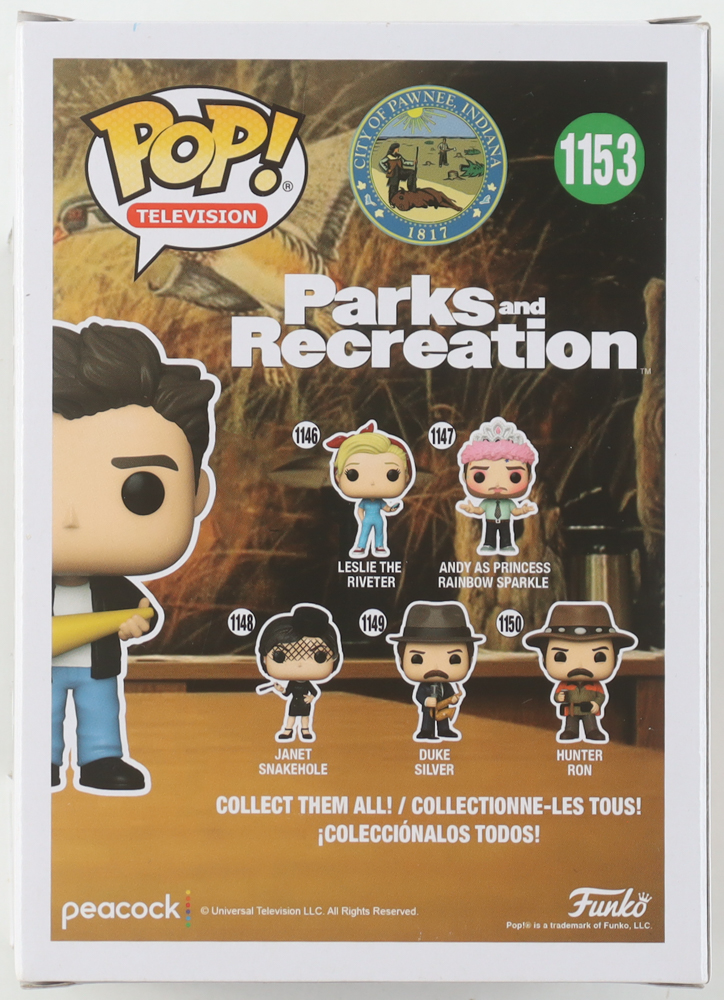 Adam Scott Signed "Parks and Recreation" #1153 Ben Wyatt Funko Pop! Vinyl Figure (ACOA) at PristineAuction.com Adam Scott Signed "Parks and Recreation" #1153 Ben Wyatt Funko Pop! Vinyl Figure (ACOA) at PristineAuction.com