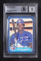 Ruben Sierra Signed 1986 Fleer Update Autographs #U105 (Beckett | Autograph Graded BGS 10) at PristineAuction.com