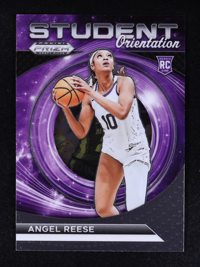 Angel Reese 2024-25 Panini Prizm Draft Picks Student Orientation #18 RC at PristineAuction.com Angel Reese 2024-25 Panini Prizm Draft Picks Student Orientation #18 RC at PristineAuction.com