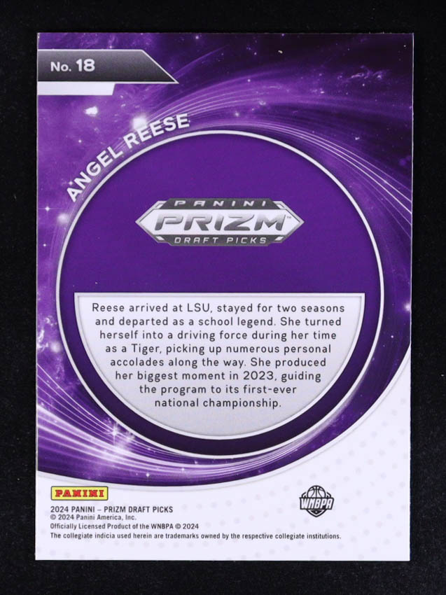 Angel Reese 2024-25 Panini Prizm Draft Picks Student Orientation #18 RC at PristineAuction.com Angel Reese 2024-25 Panini Prizm Draft Picks Student Orientation #18 RC at PristineAuction.com