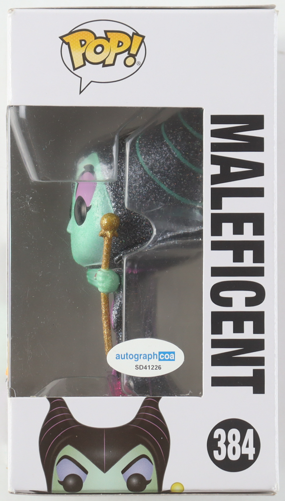 Angelina Jolie Signed "Disney" #384 Maleficent Funko Pop! Vinyl Figure (ACOA) at PristineAuction.com Angelina Jolie Signed "Disney" #384 Maleficent Funko Pop! Vinyl Figure (ACOA) at PristineAuction.com