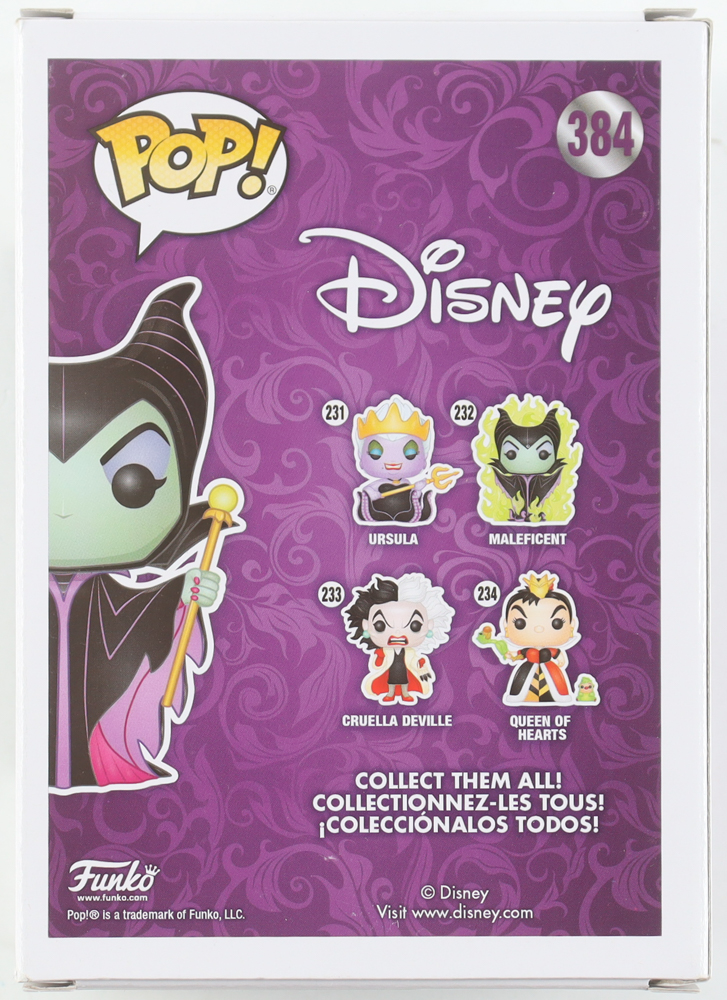 Angelina Jolie Signed "Disney" #384 Maleficent Funko Pop! Vinyl Figure (ACOA) at PristineAuction.com Angelina Jolie Signed "Disney" #384 Maleficent Funko Pop! Vinyl Figure (ACOA) at PristineAuction.com