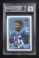 Lawrence Taylor Signed 1988 Topps Autographs #285 (Beckett | Autograph Graded BGS 10) at PristineAuction.com