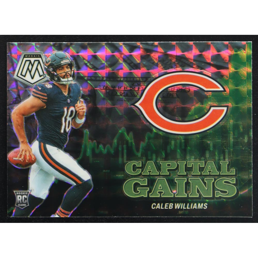 Caleb Williams 2024 Panini Mosaic Capital Gains Mosaic #2 RC at PristineAuction.com