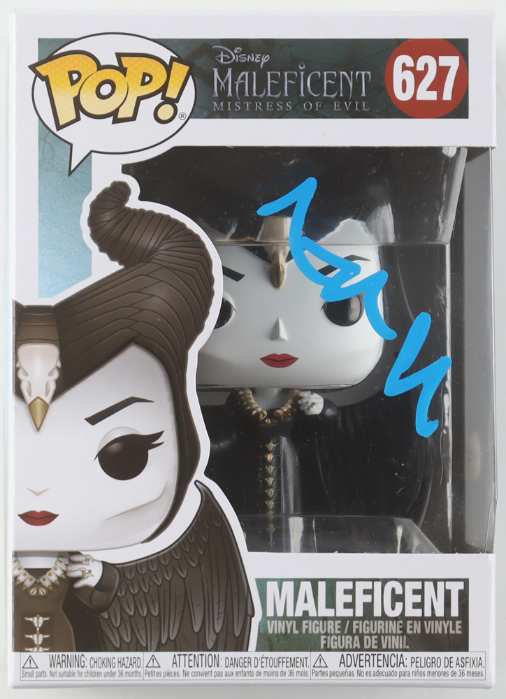 Angelina Jolie Signed "Maleficent: Mistress of Evil" #627 Maleficent Funko Pop! Vinyl Figure (ACOA) at PristineAuction.com Angelina Jolie Signed "Maleficent: Mistress of Evil" #627 Maleficent Funko Pop! Vinyl Figure (ACOA) at PristineAuction.com