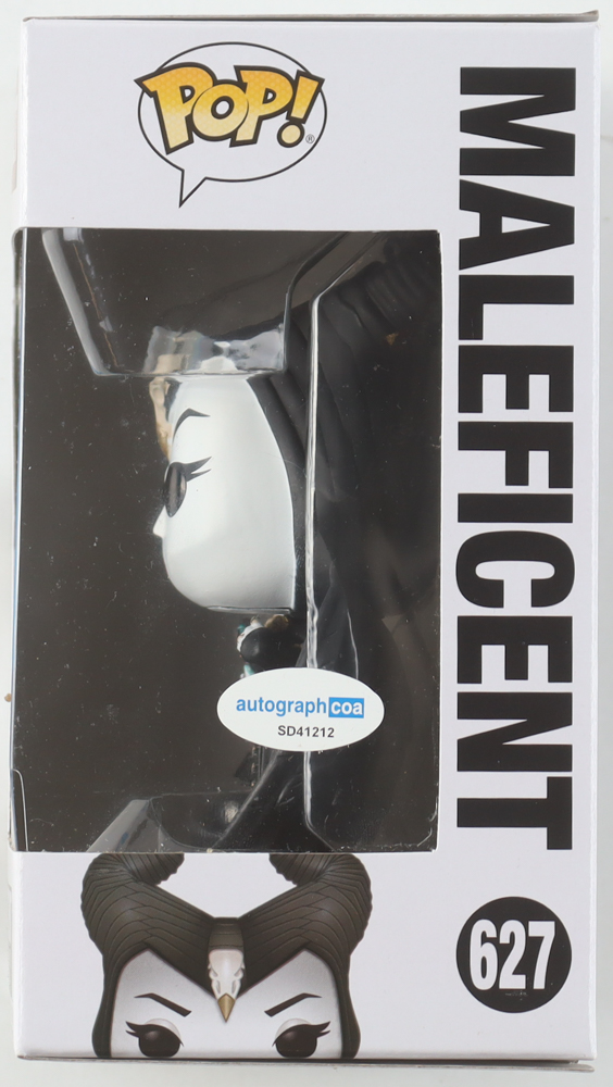 Angelina Jolie Signed "Maleficent: Mistress of Evil" #627 Maleficent Funko Pop! Vinyl Figure (ACOA) at PristineAuction.com Angelina Jolie Signed "Maleficent: Mistress of Evil" #627 Maleficent Funko Pop! Vinyl Figure (ACOA) at PristineAuction.com