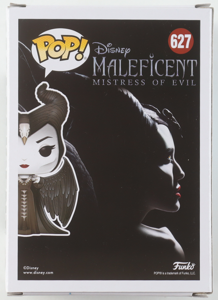 Angelina Jolie Signed "Maleficent: Mistress of Evil" #627 Maleficent Funko Pop! Vinyl Figure (ACOA) at PristineAuction.com Angelina Jolie Signed "Maleficent: Mistress of Evil" #627 Maleficent Funko Pop! Vinyl Figure (ACOA) at PristineAuction.com