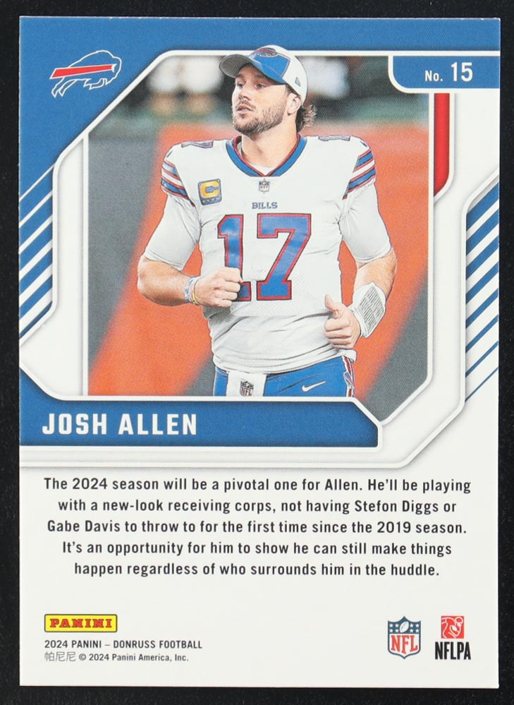 Josh Allen 2024 Donruss The Elite Series #15 at PristineAuction.com Josh Allen 2024 Donruss The Elite Series #15 at PristineAuction.com