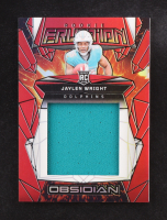 Jaylen Wright 2024 Panini Obsidian Rookie Eruption Materials Red #22 #43/75 RC at PristineAuction.com