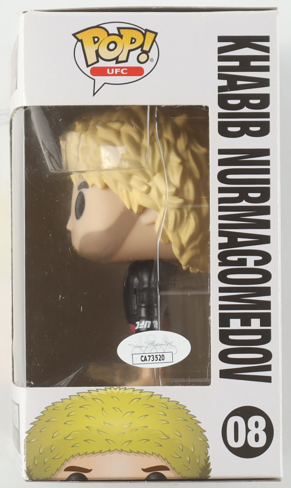 Khabib Nurmagomedov Signed "UFC" #08 Funko Pop! Vinyl Figure (JSA) at PristineAuction.com Khabib Nurmagomedov Signed "UFC" #08 Funko Pop! Vinyl Figure (JSA) at PristineAuction.com