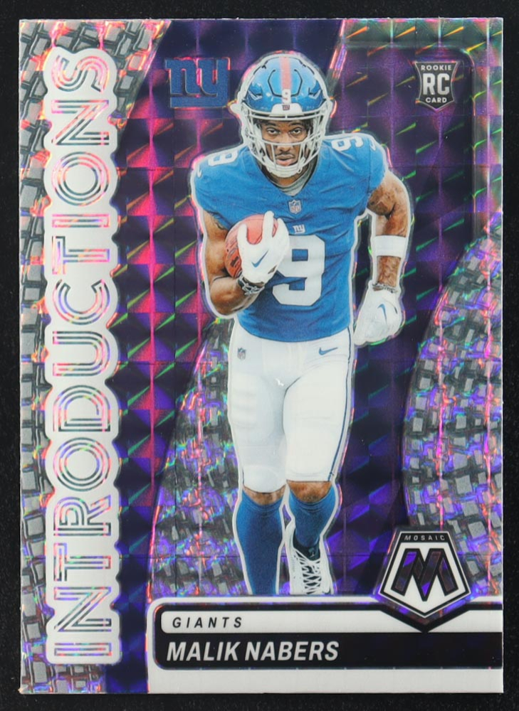 Malik Nabers 2024 Mosaic Introductions Mosaic #4 RC