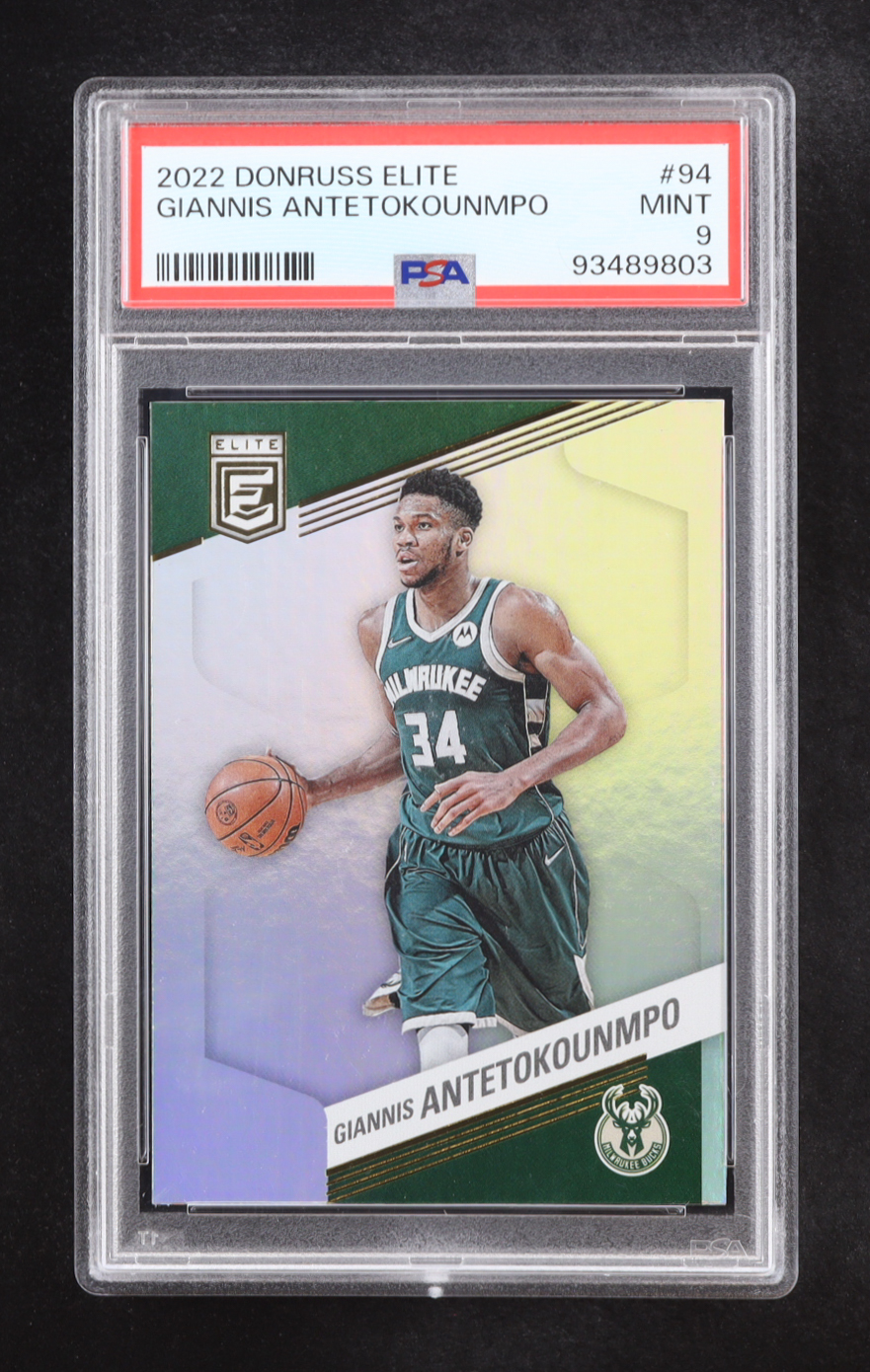 Giannis Antetokounmpo 2022-23 Elite #94 (PSA 9) at PristineAuction.com Giannis Antetokounmpo 2022-23 Elite #94 (PSA 9) at PristineAuction.com