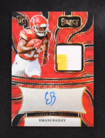 Emani Bailey 2024 Select Rookie Signature Memorabilia Prizm Red Wave #29 RC at PristineAuction.com