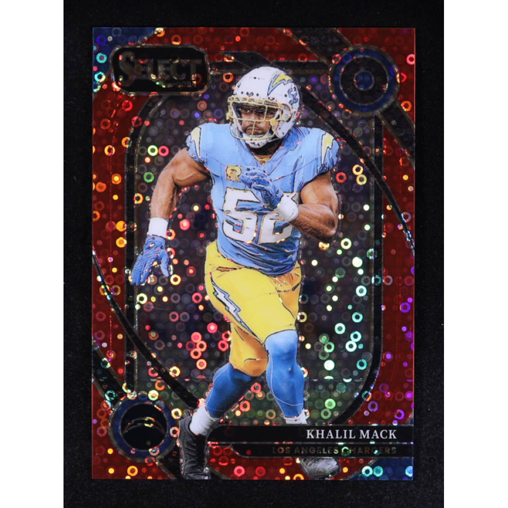 Khalil Mack 2024 Select Prizm Red Disco #277 #40/49 at PristineAuction.com