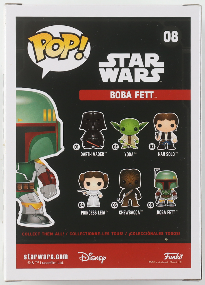 Daniel Logan Signed "Star Wars" #08 Boba Fett Bobble-Head Funko Pop! Vinyl Figure (JSA) at PristineAuction.com Daniel Logan Signed "Star Wars" #08 Boba Fett Bobble-Head Funko Pop! Vinyl Figure (JSA) at PristineAuction.com