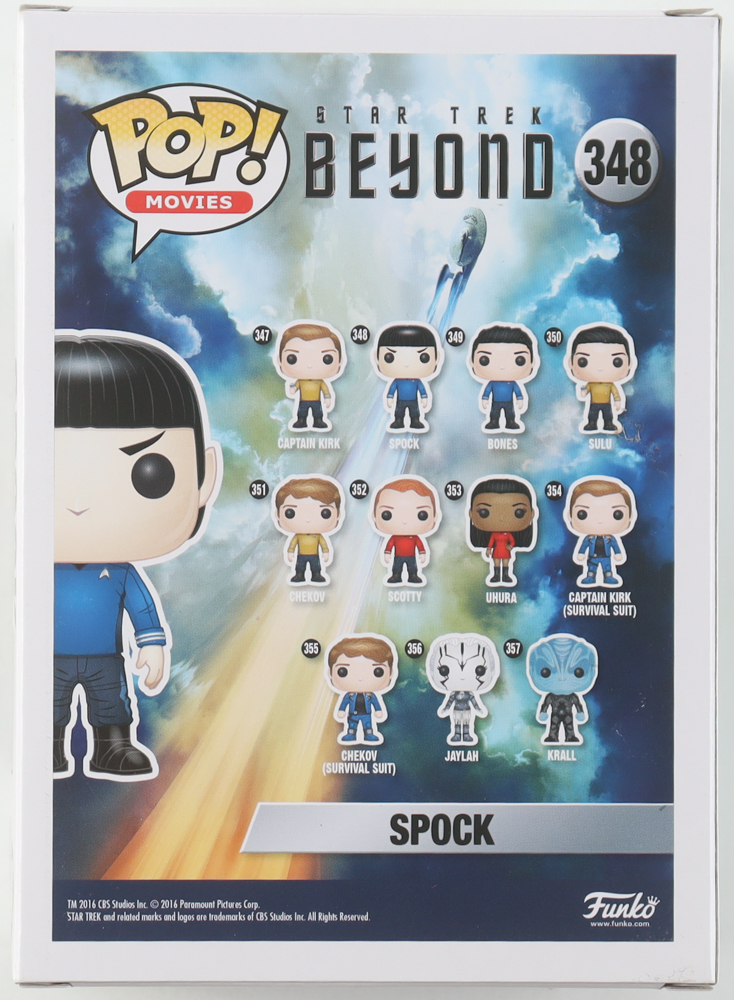 Zachary Quinto Signed "Star Trek Beyond" #348 Spock Funko Pop! Vinyl Figure (JSA) at PristineAuction.com Zachary Quinto Signed "Star Trek Beyond" #348 Spock Funko Pop! Vinyl Figure (JSA) at PristineAuction.com