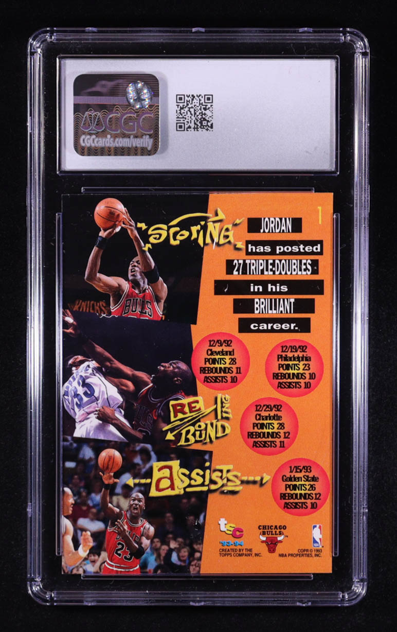 Michael Jordan 1993-94 Stadium Club #1 TD (CGC 8.5) at PristineAuction.com Michael Jordan 1993-94 Stadium Club #1 TD (CGC 8.5) at PristineAuction.com
