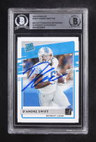 D'Andre Swift Signed 2020 Donruss RR Autographs #309 RC (BGS) at PristineAuction.com