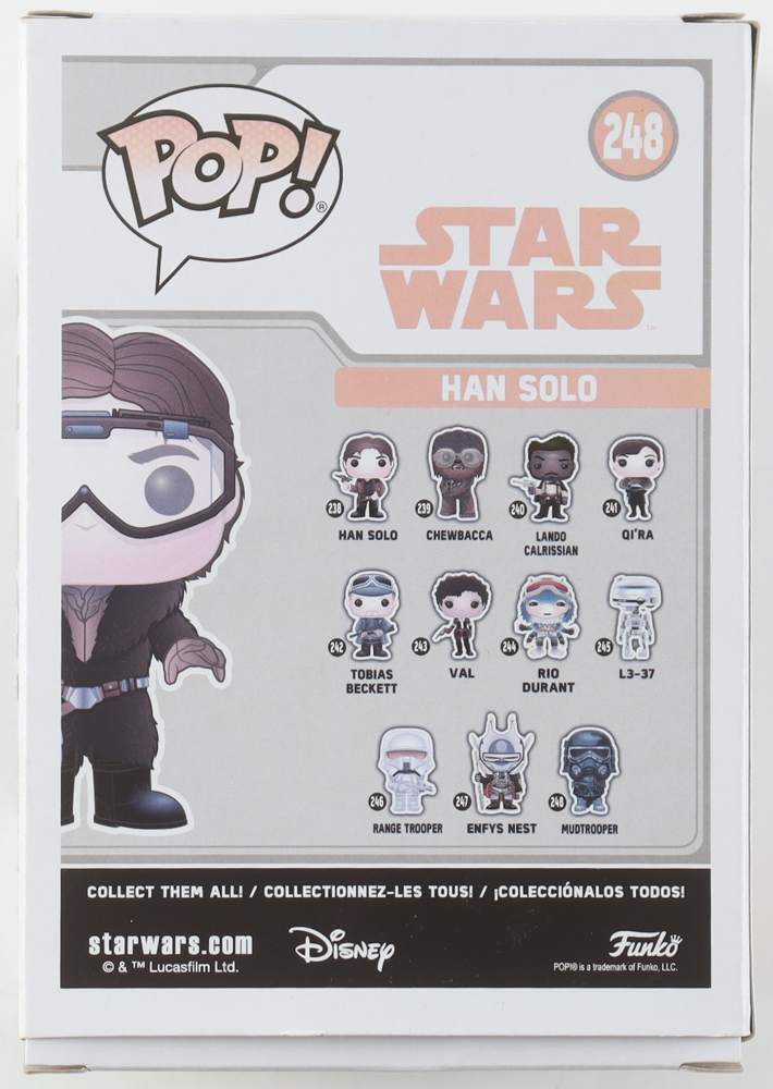 Alden Ehrenreich Signed "Star Wars" #248 Han Solo Bobble-Head Funko Pop! Vinyl Figure (ACOA) at PristineAuction.com Alden Ehrenreich Signed "Star Wars" #248 Han Solo Bobble-Head Funko Pop! Vinyl Figure (ACOA) at PristineAuction.com