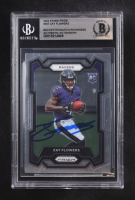Zay Flowers Signed 2023 Panini Prizm Autographs #307 RC (BGS) at PristineAuction.com