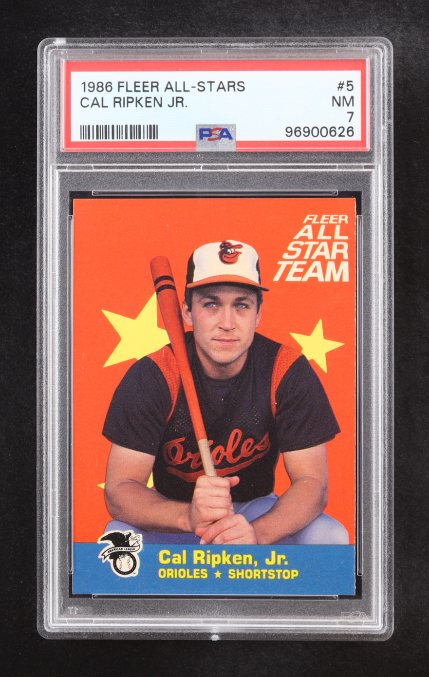 Cal Ripken 1986 Fleer All-Stars #5 (PSA 7) at PristineAuction.com Cal Ripken 1986 Fleer All-Stars #5 (PSA 7) at PristineAuction.com