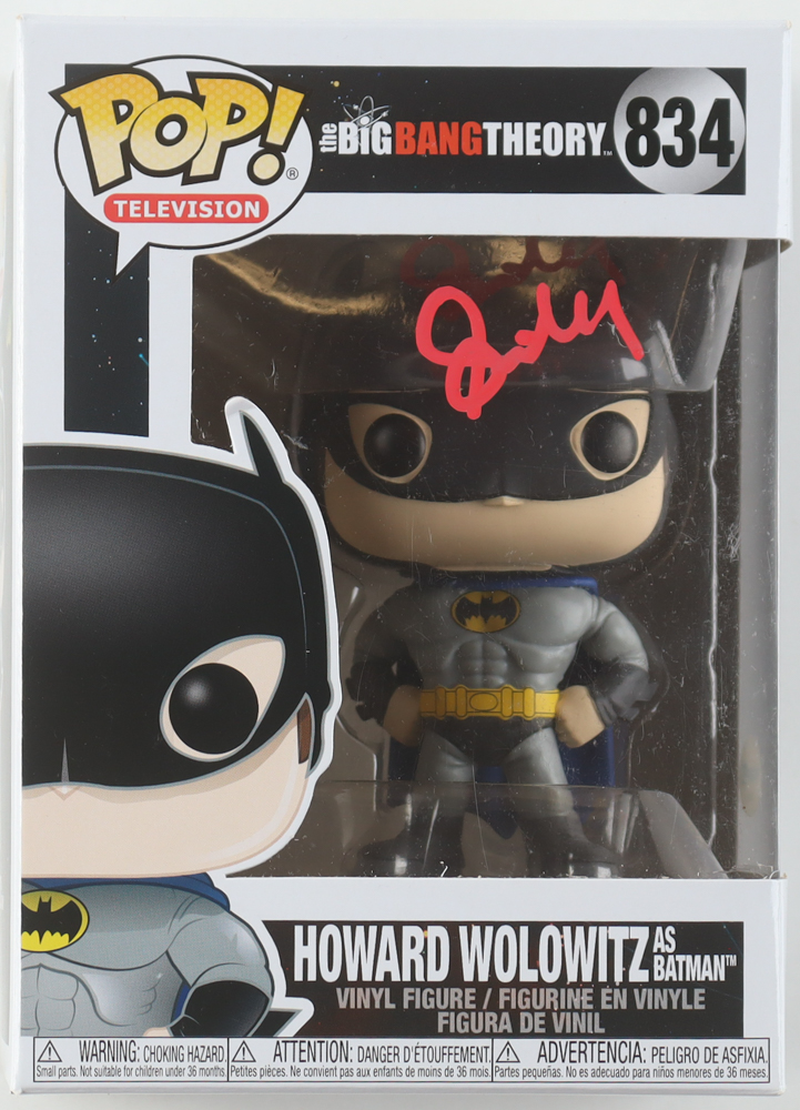 Simon Helberg Signed "The Big Bang Theory" #834 Howard Wolowitz As Batman Funko Pop! Vinyl Figure (ACOA) at PristineAuction.com Simon Helberg Signed "The Big Bang Theory" #834 Howard Wolowitz As Batman Funko Pop! Vinyl Figure (ACOA) at PristineAuction.com