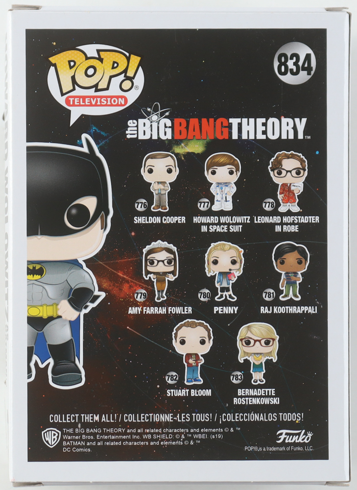 Simon Helberg Signed "The Big Bang Theory" #834 Howard Wolowitz As Batman Funko Pop! Vinyl Figure (ACOA) at PristineAuction.com Simon Helberg Signed "The Big Bang Theory" #834 Howard Wolowitz As Batman Funko Pop! Vinyl Figure (ACOA) at PristineAuction.com