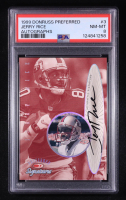 Jerry Rice 1999 Donruss Preferred QBC Autographs #3 #261 (PSA 8) at PristineAuction.com