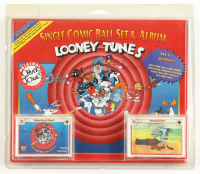 1991 Upper Deck Looney Tunes Single Comic Ball Set & Red Album of (102) Cards at PristineAuction.com