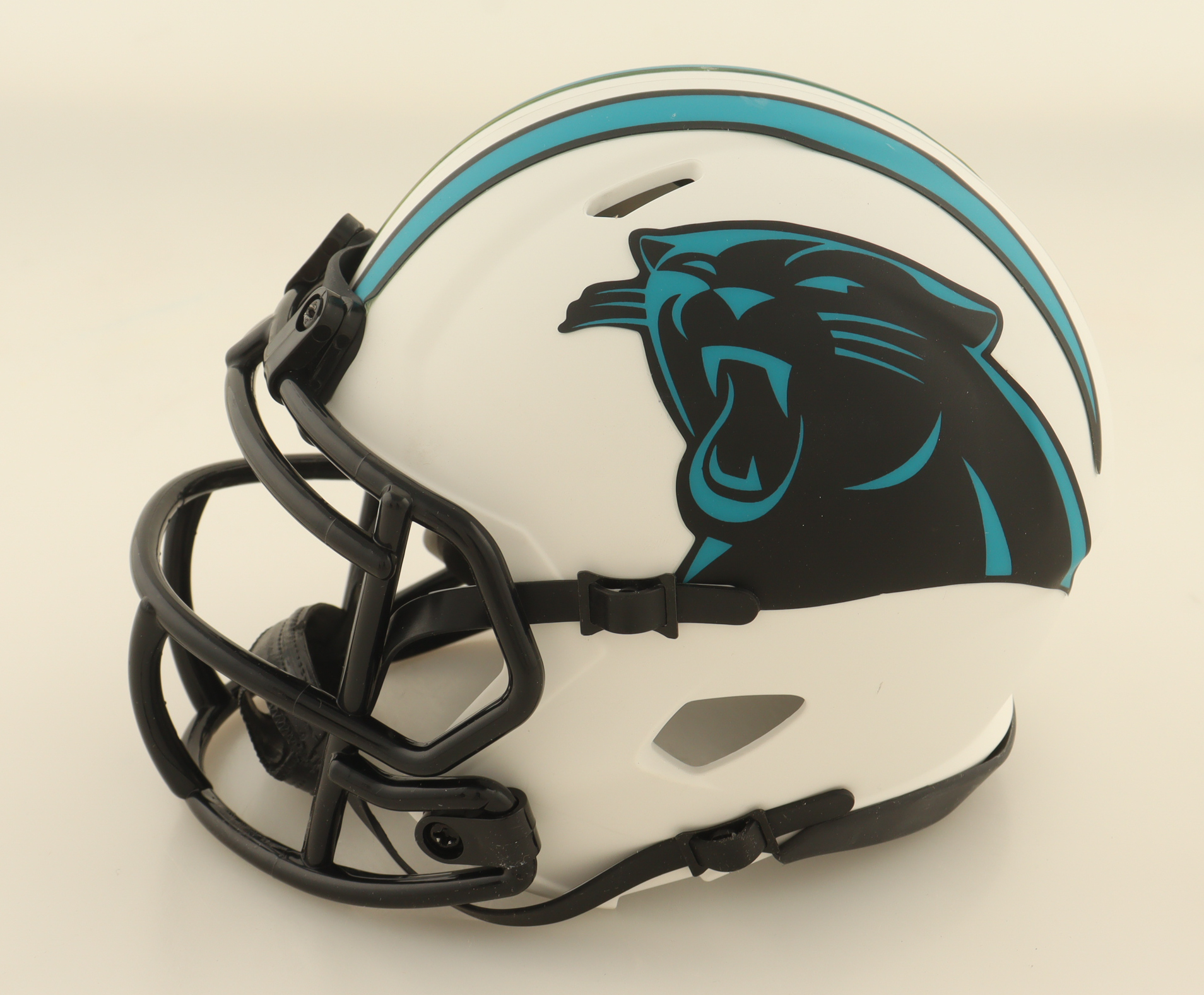 Sam Darnold Signed Panthers Lunar Eclipse Alternate Speed Mini Helmet (Beckett) at PristineAuction.com Sam Darnold Signed Panthers Lunar Eclipse Alternate Speed Mini Helmet (Beckett) at PristineAuction.com