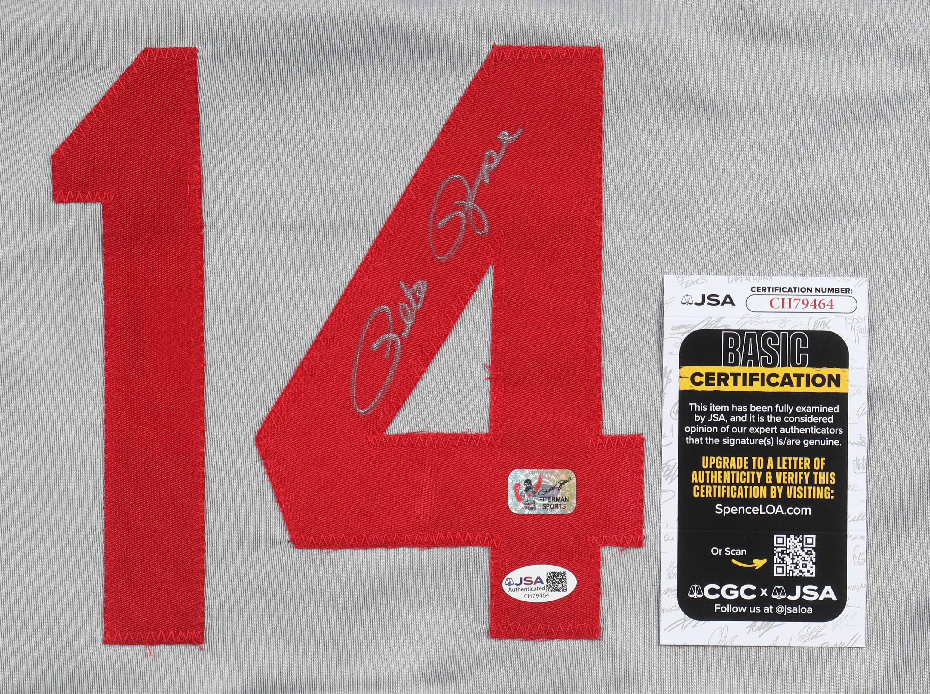 Pete Rose Signed Career Highlight Stat Jersey (JSA & Rose) at PristineAuction.com Pete Rose Signed Career Highlight Stat Jersey (JSA & Rose) at PristineAuction.com