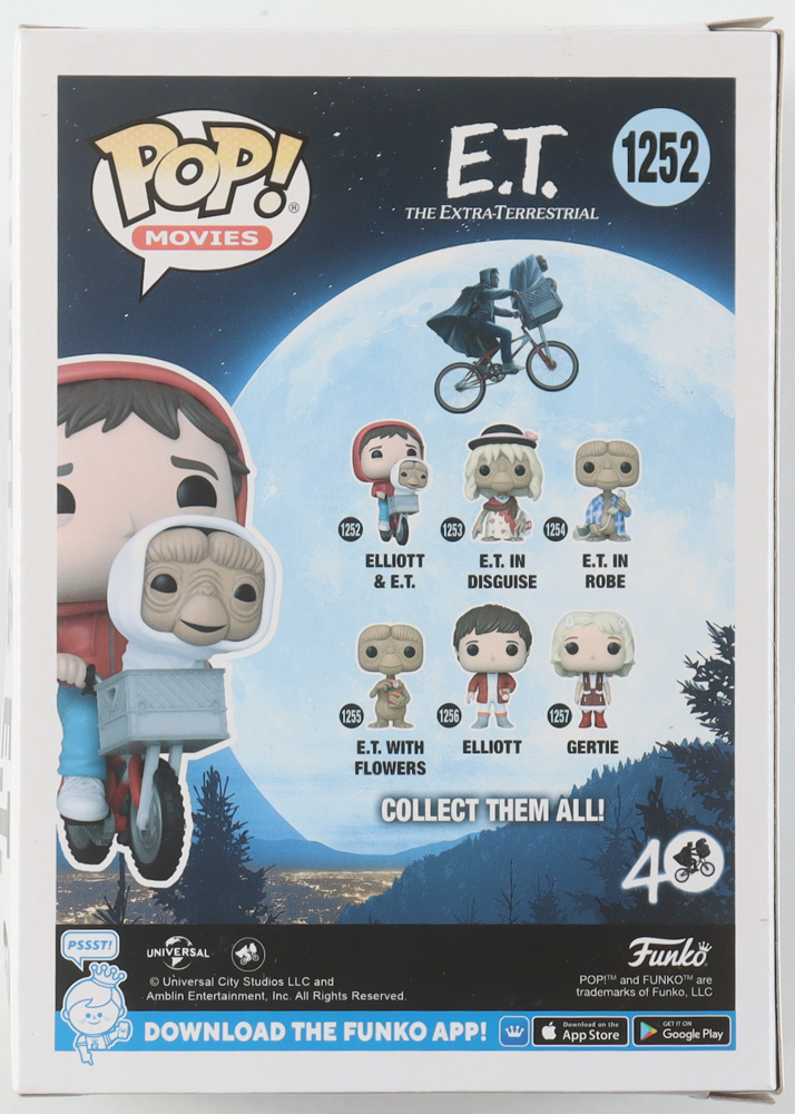 Henry Thomas Signed "E.T. The Extra Terrestrial" #1252 Elliot & E.T. Funko Pop! Vinyl Figure (ACOA) at PristineAuction.com Henry Thomas Signed "E.T. The Extra Terrestrial" #1252 Elliot & E.T. Funko Pop! Vinyl Figure (ACOA) at PristineAuction.com