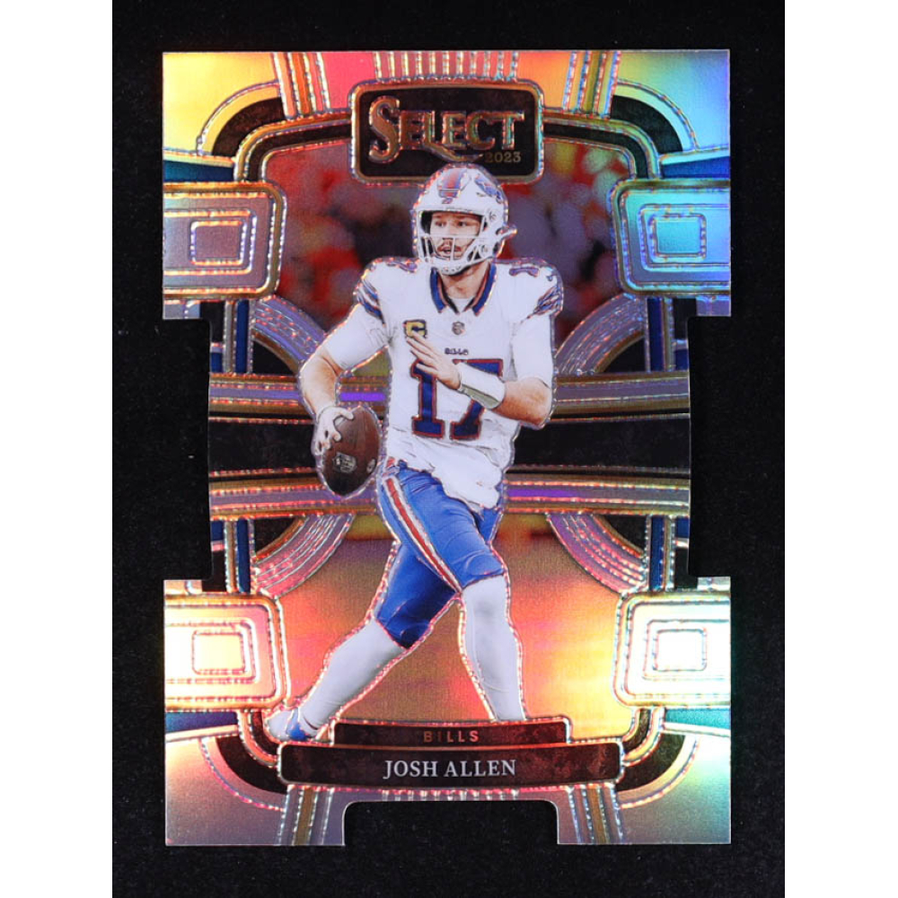 Josh Allen 2023 Select Prizm Silver Die Cut #13 at PristineAuction.com