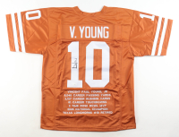 Vince Young Signed Career Highlight Stat Jersey (JSA) at PristineAuction.com