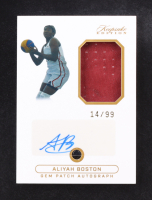 Aliyah Boston 2024 Keepsake Edition Gem Patch Autograph #GPABB #14/99 at PristineAuction.com