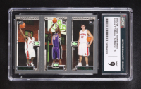 LeBron James 111 / Chris Bosh 114 / Darko Milicic 112 2003-04 Topps Rookie Matrix #JBM RC (CGC 9) at PristineAuction.com