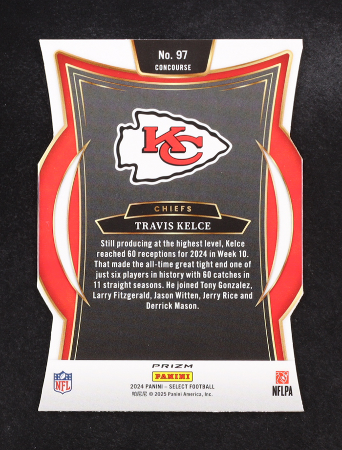 Travis Kelce 2023 Select Prizm Silver Die Cut #215 at PristineAuction.com Travis Kelce 2023 Select Prizm Silver Die Cut #215 at PristineAuction.com