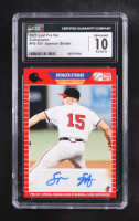 Spencer Strider 2021 Leaf Pro Set Autographs Red #PSSS1 RC (CGC 10 | Autograph Graded 8) at PristineAuction.com