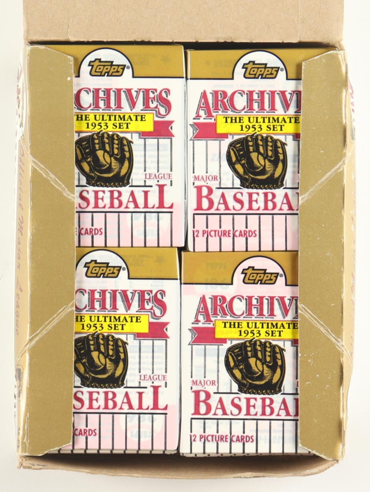 1991 Topps Archives "The Ultimate 1953 Set" Baseball - Box of 36 Sealed Packs at PristineAuction.com 1991 Topps Archives "The Ultimate 1953 Set" Baseball - Box of 36 Sealed Packs at PristineAuction.com