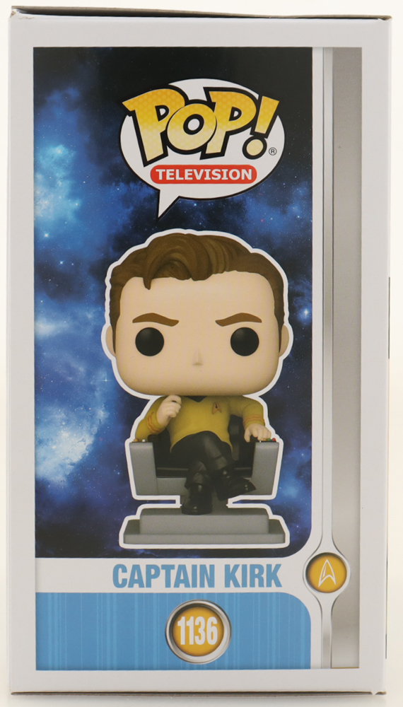 William Shatner Signed "Star Trek" #1136 Captain Kirk Funko Pop! Vinyl Figure (Beckett) at PristineAuction.com William Shatner Signed "Star Trek" #1136 Captain Kirk Funko Pop! Vinyl Figure (Beckett) at PristineAuction.com